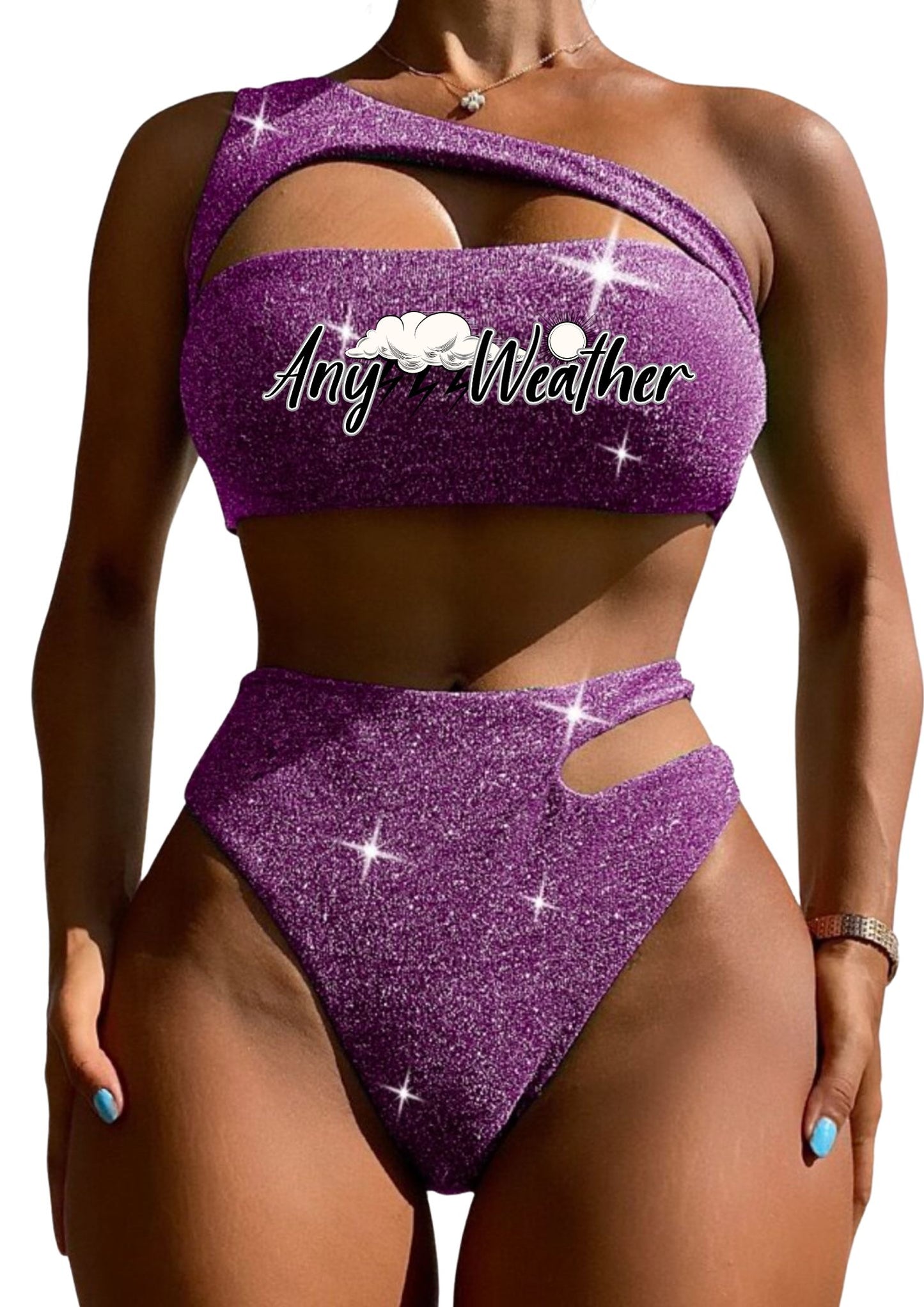 SHIMMER ONE SHOULDER CUT OUT