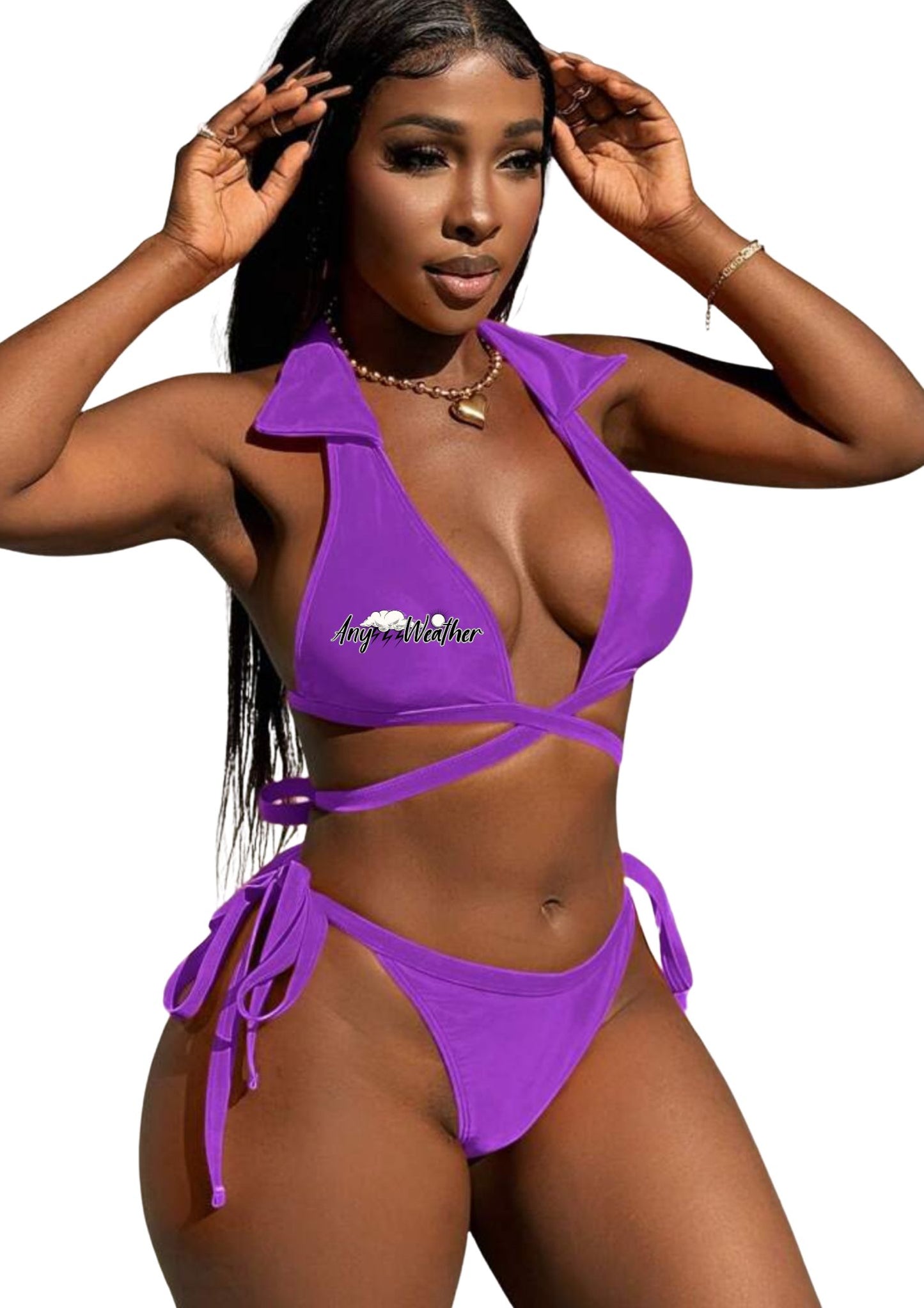 3 PIECE WRAP COLLAR BIKINI