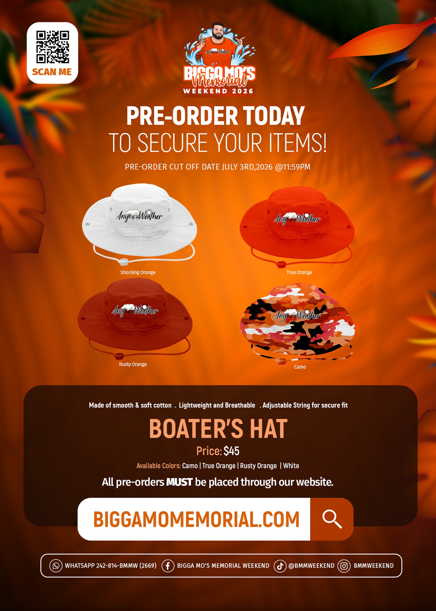 SIGNATURE ANY WEATHER BOATER'S HAT