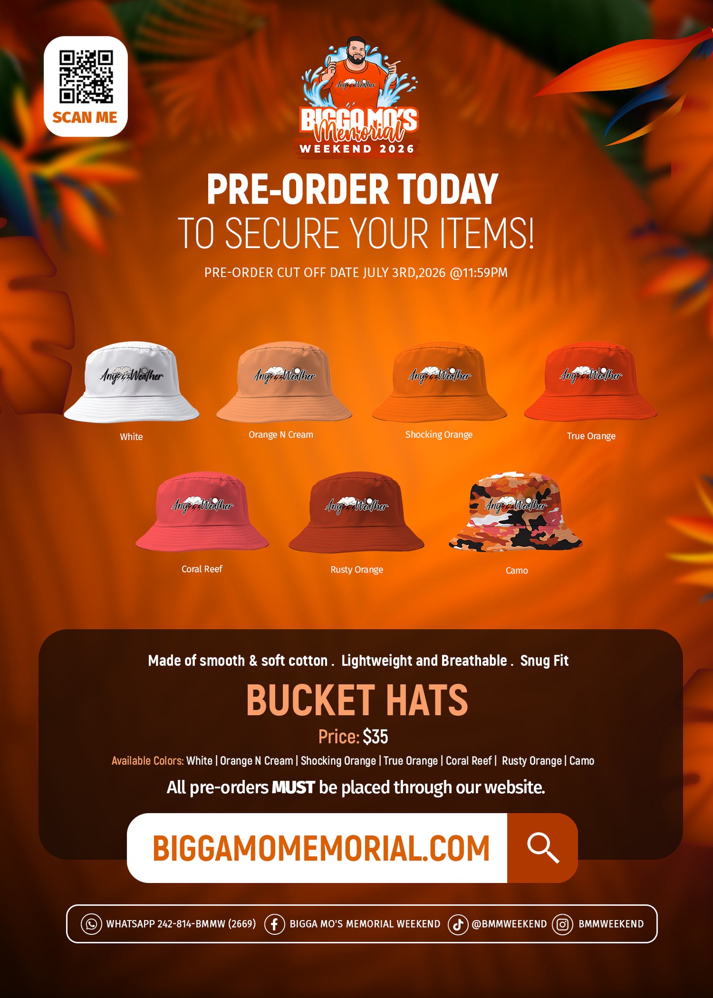 SIGNATURE ANY WEATHER BUCKET HATS