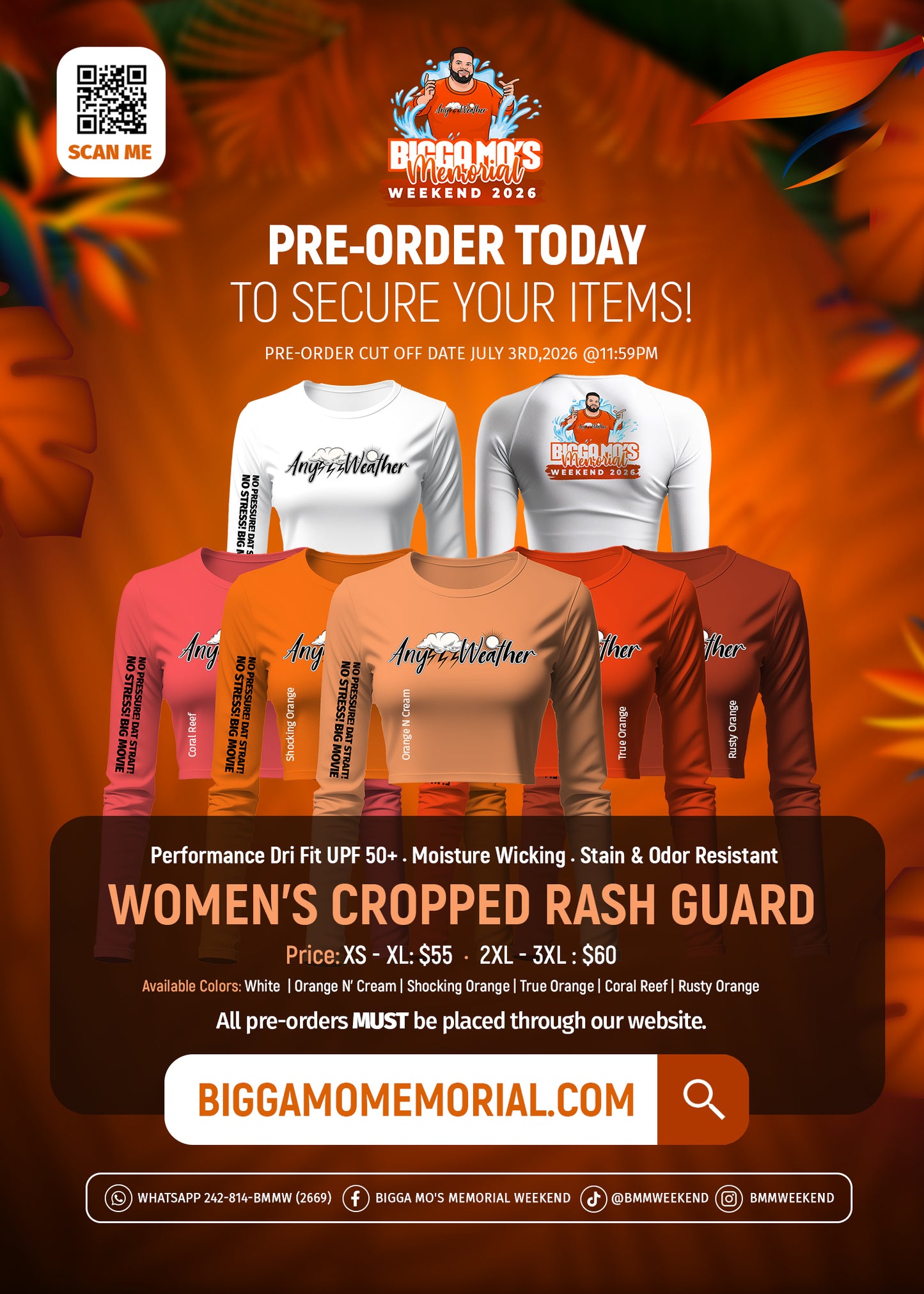 SIGNATURE ANY WEATHER WOMEN'S CROPPED RASH GUARD