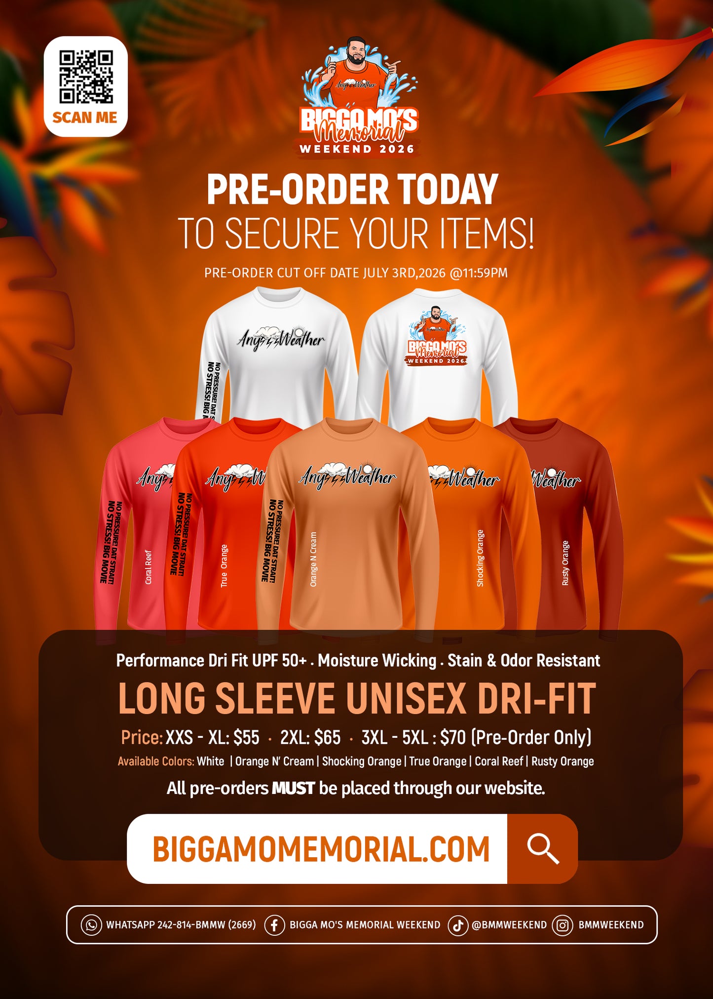 SIGNATURE ANY WEATHER LONG SLEEVE UNISEX DRI-FIT UNISEX SHIRT