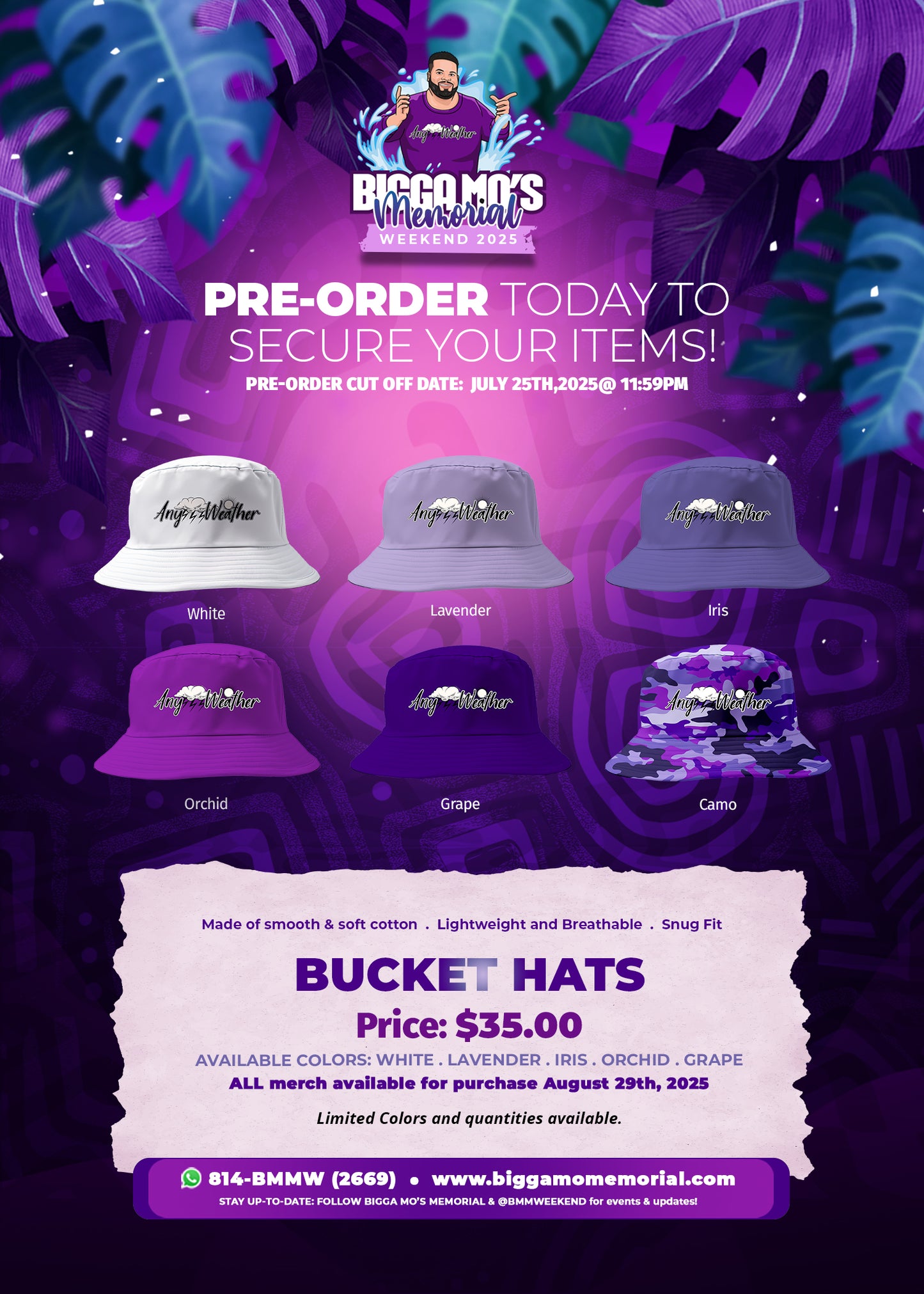 SIGNATURE ANYWEATHER BUCKET HATS