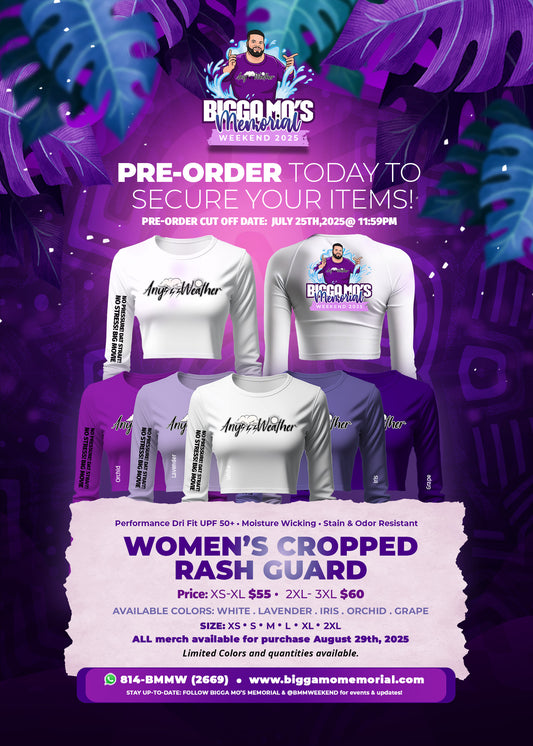 WOMEN'S CROPPED RASH GUARD