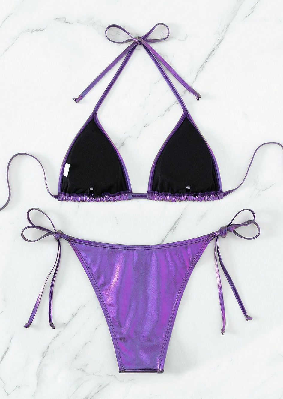 METALLIC IRIS STRING BIKINI