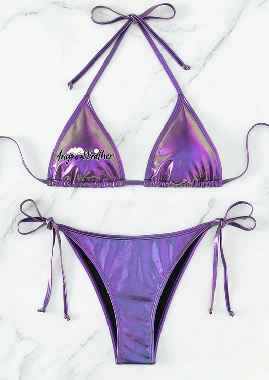 METALLIC IRIS STRING BIKINI