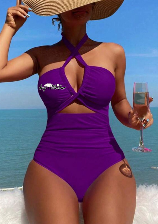 GRAPE CUT-OUT ONE PIECE