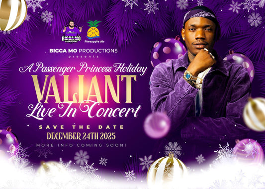 PASSENGER PRINCESS: VALIANT LIVE @ RONNIE'S | TIER 1- PLATINUM (STAGE FRONT) EARLY BIRD TICKETS: NOVEMBER 3RD-DECEMBER 1ST