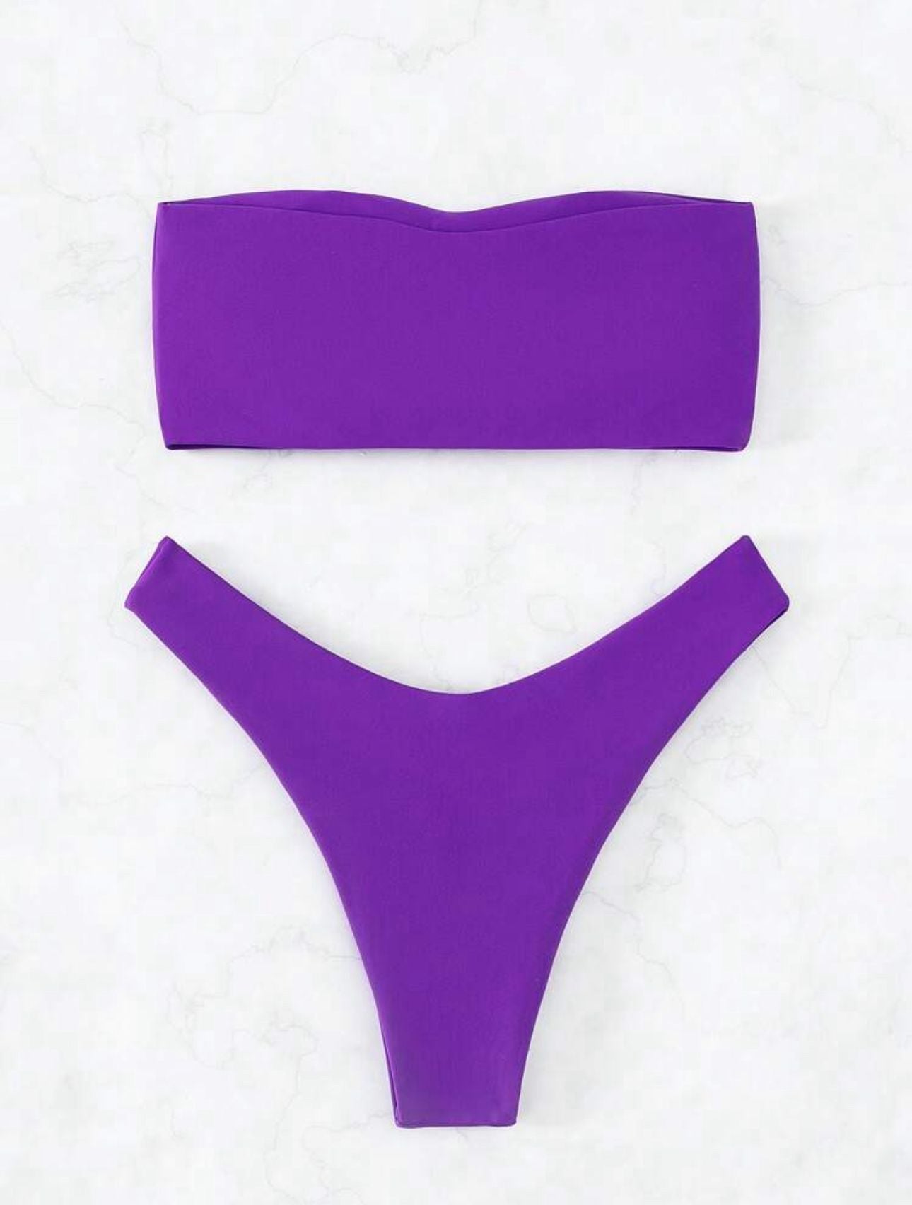 GRAPE BANDEAU BIKINI